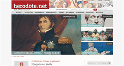 Desktop Screenshot of herodote.net
